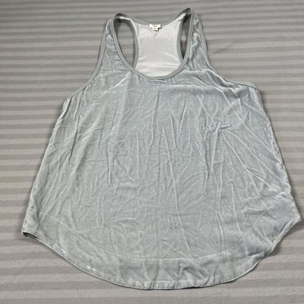 Wilfred Tank Womens Large Gray Silk Rayon Scoop Neck Sleeveless Basic Top